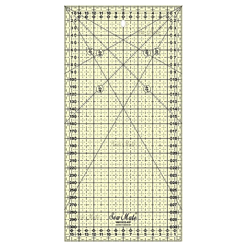 Sew Mate – Non-Slip Quilting Ruler #M1632-NS - SMH Craft