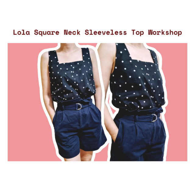 Lola Square Neck Sleeveless Top Workshop