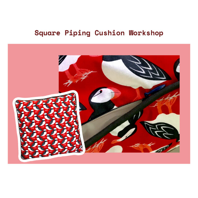 Square Piping Cushion Workshop