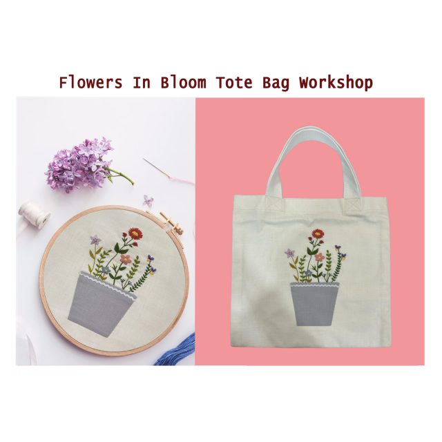 Flowers In Bloom Tote Bag Workshop – 8 Aug 2023