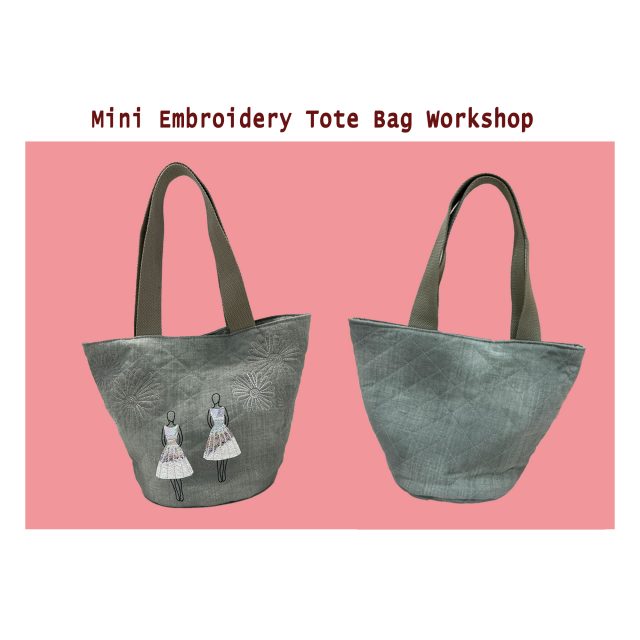 Mini Embroidery Tote Bag Workshop – 5 Oct 2023